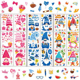 gisgfim Mother's Day gnome window clings brighten windows for festive celebrations.