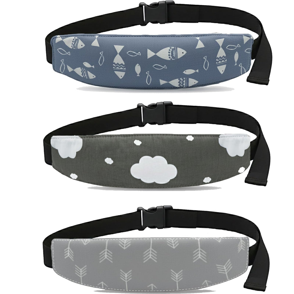 GIYAWA clouds head support for babies provides breathable comfort on car rides