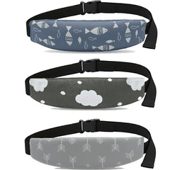 GIYAWA clouds head support for babies provides breathable comfort on car rides