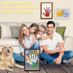 Close-up of Glackssy handprint frame showing the baby's tiny fingers.