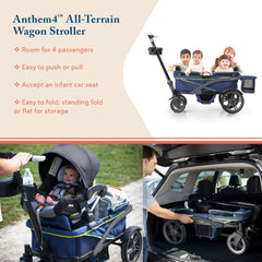 Gladly Family Anthem4 quad wagon folding action illustrating compact storage