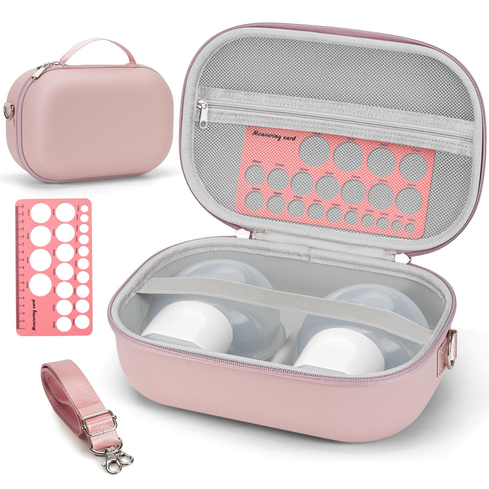 Glamgen wearable breast pump bag front view showing discreet travel companion.