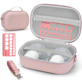 Glamgen wearable breast pump bag front view showing discreet travel companion.