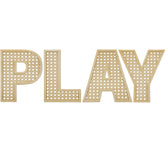 GlikCeil rattan letters set on wall creating a chic boho playroom focal point