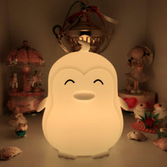Glinrui penguin night light with adjustable brightness and color.