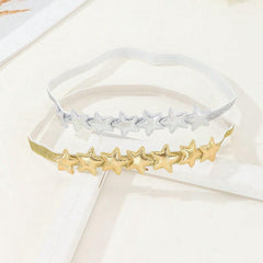 Glitter Star Headband worn on a child for comfortable all-day wear.