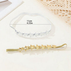 Glitter Star Headband seven-stars row close-up emphasizes whimsical charm in photos.
