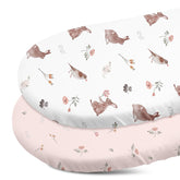 GLLQUEN BABY bassinet sheets in soft fabric for gentle sleep