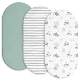Gllquen Baby bassinet sheets with soft texture for cozy naps.