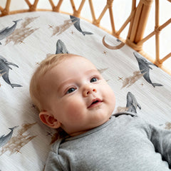 Gllquen Baby bassinet sheets soft muslin cotton for breathable night comfort