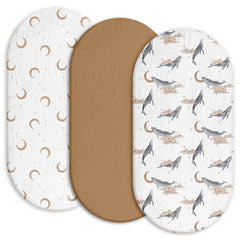 Gllquen Baby muslin sheets pack soft and universal-fit for cradles