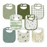 GLLQUEN BABY muslin drool bib with cars pattern helps manage drool.