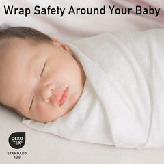 GLLQUEN BABY muslin squares 70x70 cm in white for versatile daily use