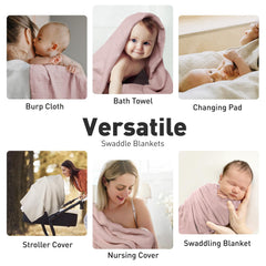 GLLQUEN BABY receiving blanket multiuse layout emphasizes versatility