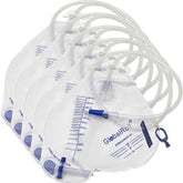 GlobalRoll urinary bag with anti reflux chamber for secure drainage