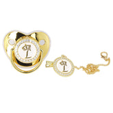 GLOGLOW luxury golden letter pacifier set for newborn photography