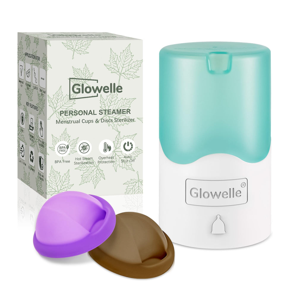 Glowelle menstrual disc set in packaging, ready for easy trial and daily use.