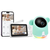 GMK baby monitor 1080p camera view for crystal-clear baby moments