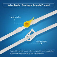 GNEGKLEAN red-flow valve allows adjustable water rate for comfort.