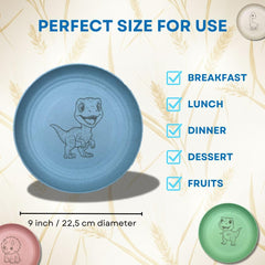 G'nes lightweight, shatterproof plates keep mealtime safe and fun for toddlers.