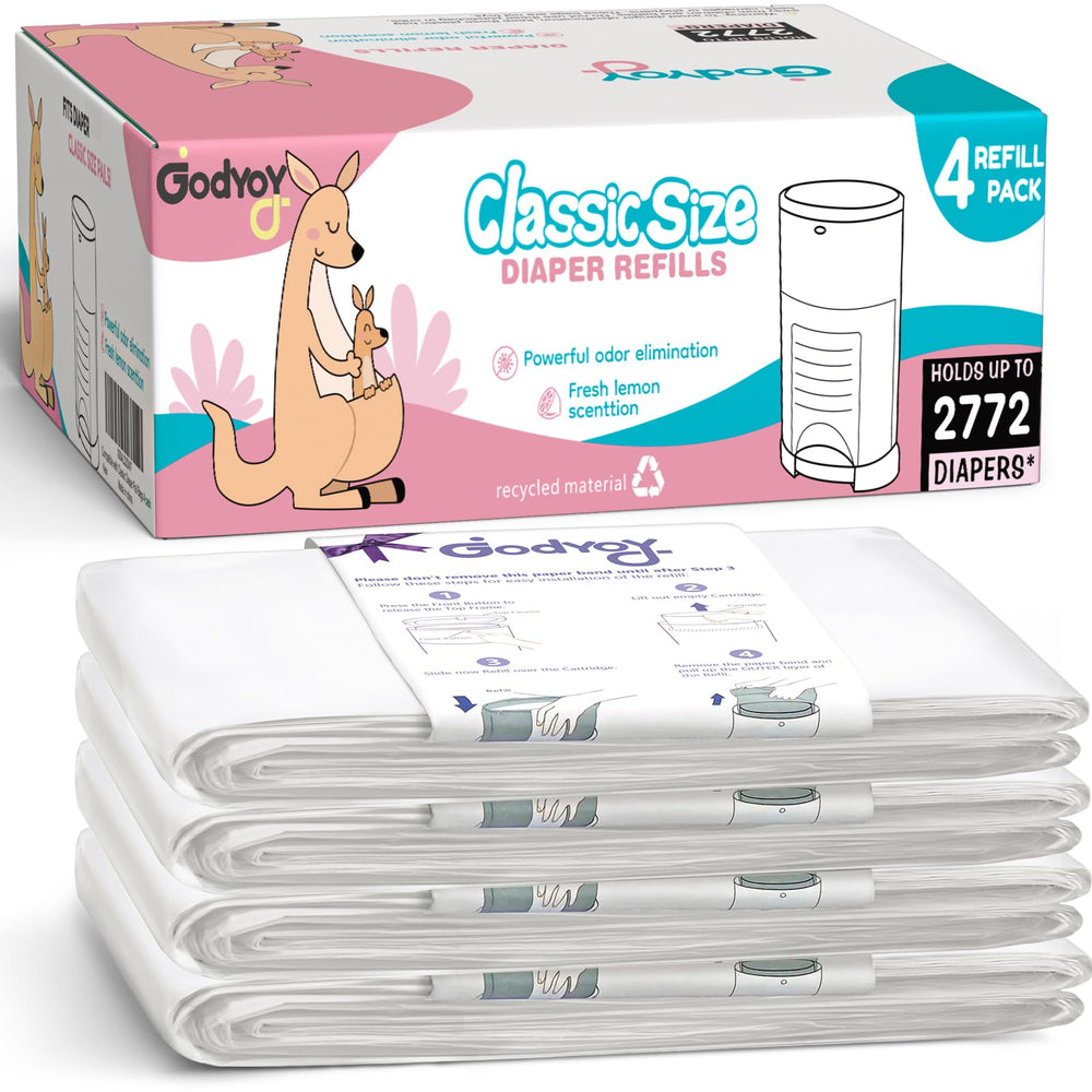 Godyoy Dekor Classic refill bags with lemon scent for fresh, lasting odor control.