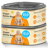 Godyoy jumbo square refill bags for diaper pails offer easy disposal and compatibility.