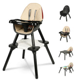 Gofirst 6-in-1 baby high chair ready for multiple mealtime configurations and stages