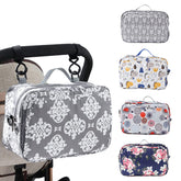 GOGOSO diaper bag organizer front view with bottle holder for on-the-go feeding
