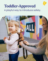 GoldBug Harness Monkey 3-foot tail extended for toddler freedom while staying close