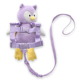 GoldBug Toddler Safety Harness Owl front view shows secure chest straps for comfortable outings.