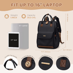 GOLF QUALITY diaper bag backpack with stroller hook for hands-free strolling