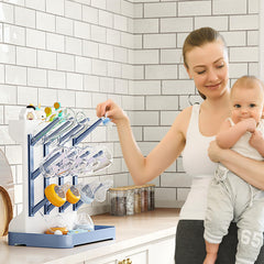 GoMaihe drying rack showing capacity up to 12 bottles