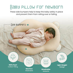 Gomigomi baby pillow 3D air mesh detail promotes airflow