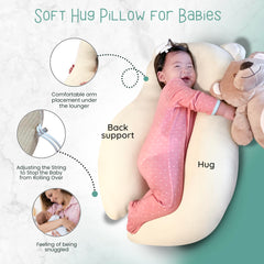 Gomigomi baby pillow breathable fabric cover supports gentle cooling