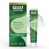 Good Clean Love Rehydrate bottle front showing hydrating formula for comfort