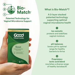 Good Clean Love Reset for night-time use during bedtime routine.