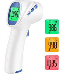 GoodBaby forehead thermometer front view for quick, hygienic readings.