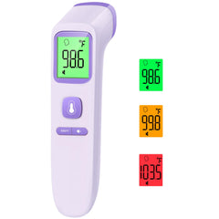 GoodBaby no-touch thermometer performs quick forehead readings for noninvasive checks.