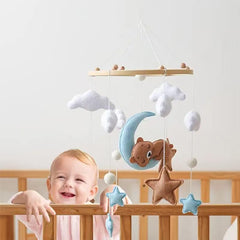 GOODMOM Bunny theme crib mobile adds playful charm while stimulating visual tracking