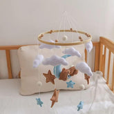 GOODMOM Sleeping Bear crib mobile with bear theme calms babies through gentle motion