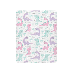 GOODOLD Princess Dinosaur crib sheet with elastic fit for snug mattress coverage