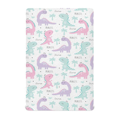 GOODOLD Princess Dinosaur crib sheet in soft fabric for gentle sleep