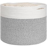 Goodpick blanket basket rope for cozy blanket storage and room organization