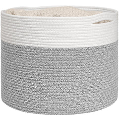 Goodpick blanket basket rope for cozy blanket storage and room organization