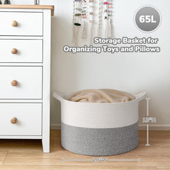 Goodpick cotton rope basket with soft material for safe use.