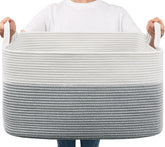 Goodpick large toy storage basket front view shows generous capacity for toys and blankets