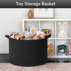 Goodpick laundry hamper basket keeps clothing organized and hidden.