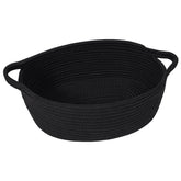 Goodpick small woven basket with handles offers simple storage and organization.