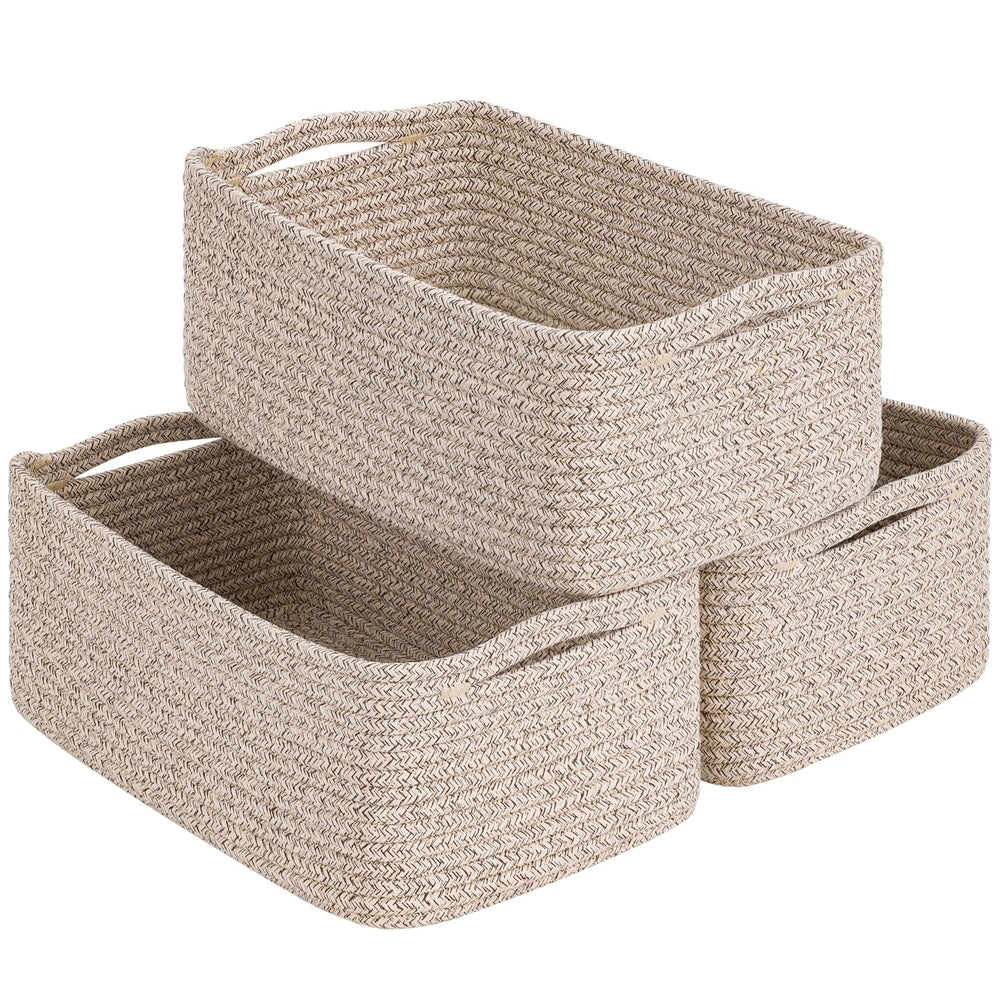 Goodpick rectangle storage basket 13x8x5, giftable design for gifting and shelf decor.