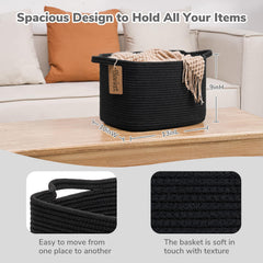 Goodpick towel basket with handles for quick bathroom organization